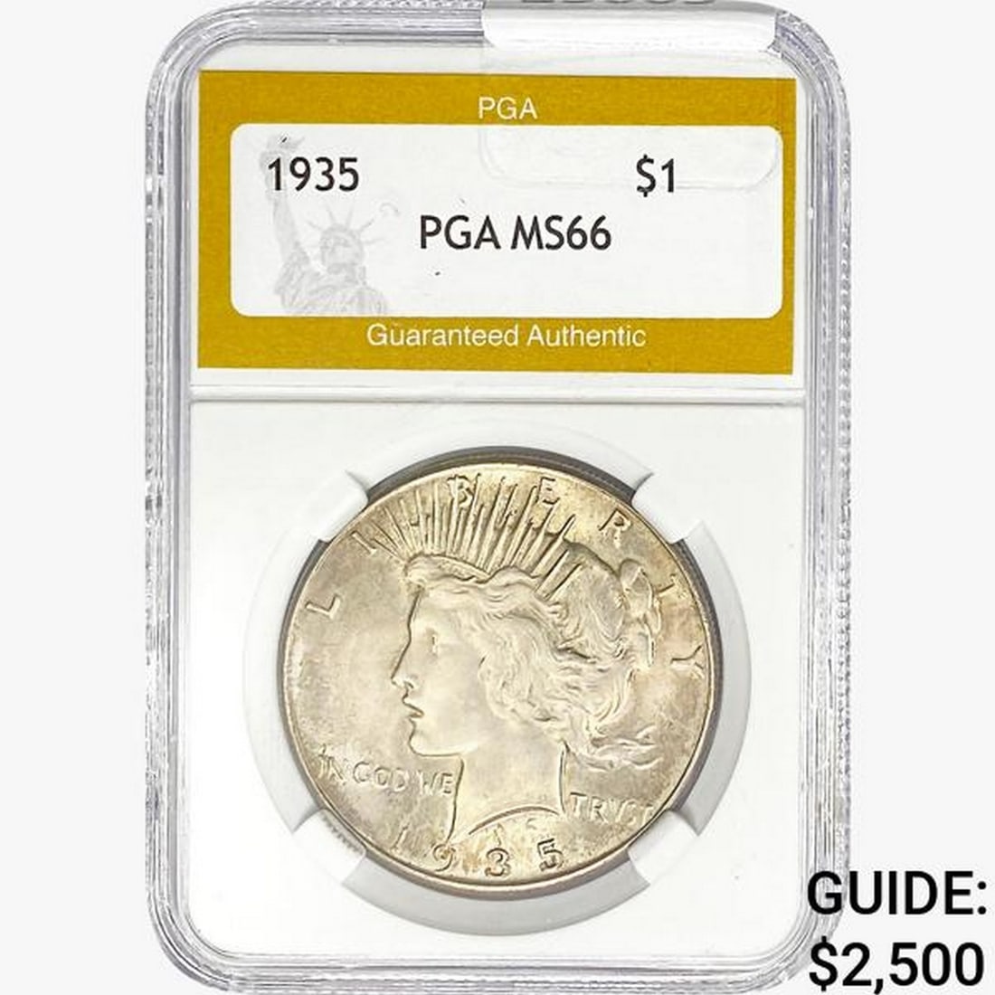 1935 Silver Peace Dollar PGA MS66 (1 of 2)