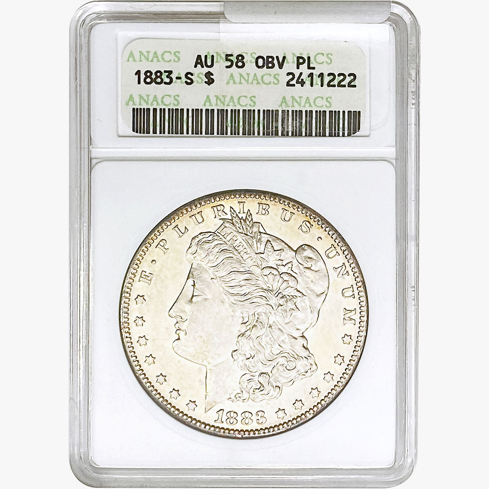 1883-S Morgan Silver Dollar ANACS AU58 (1 of 2)
