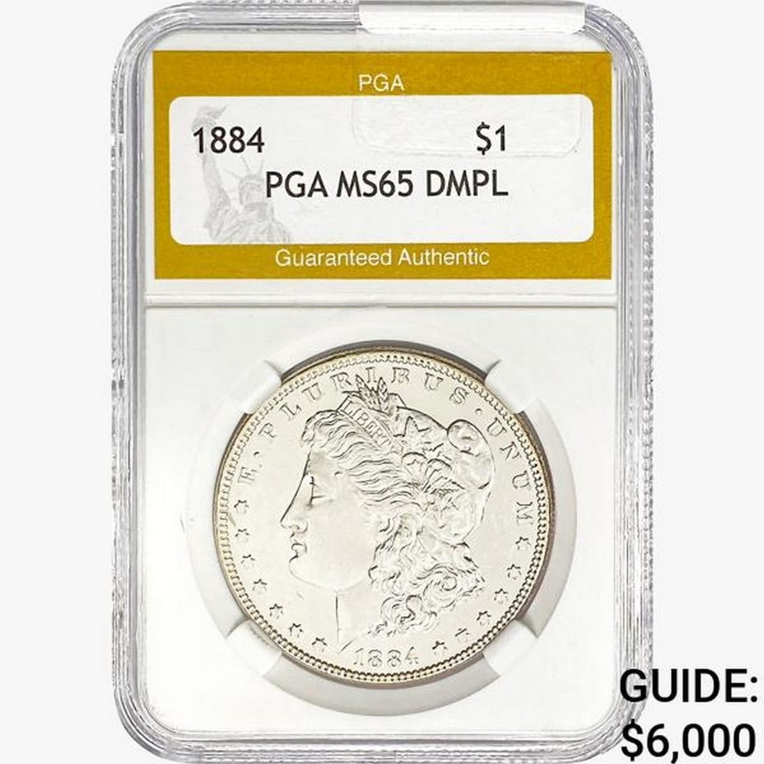 1884 Morgan Silver Dollar PGA MS65 DMPL (1 of 2)