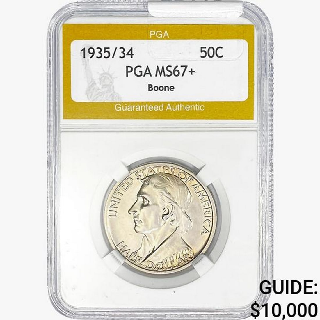 1935/34 Boone Half Dollar PGA MS67+ (1 of 2)