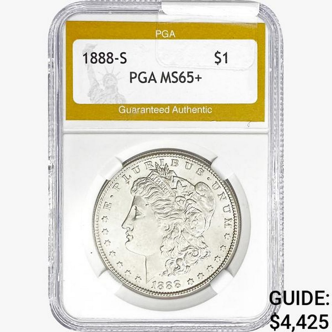 1888-S Morgan Silver Dollar PGA MS65+ (1 of 2)
