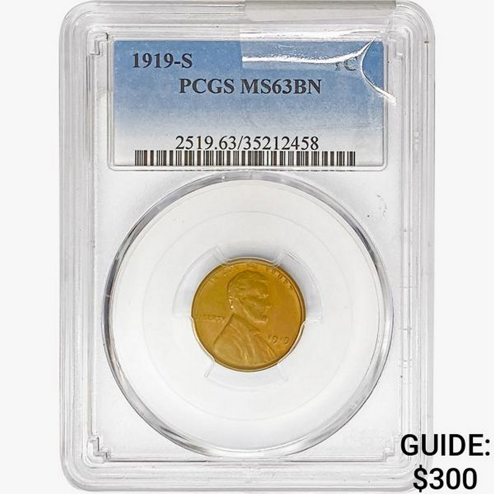 1919-S Wheat Cent PCGS MS63 BN (1 of 2)