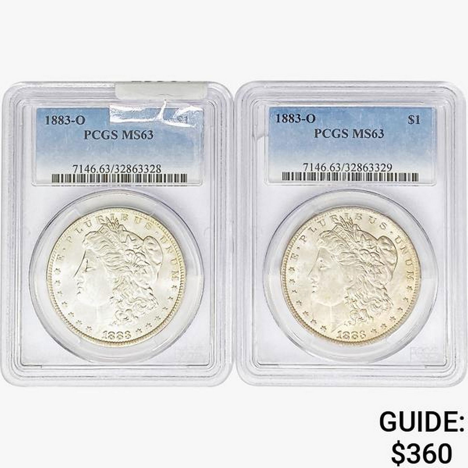 1883-O [2] Morgan Silver Dollar PCGS MS63 (1 of 2)