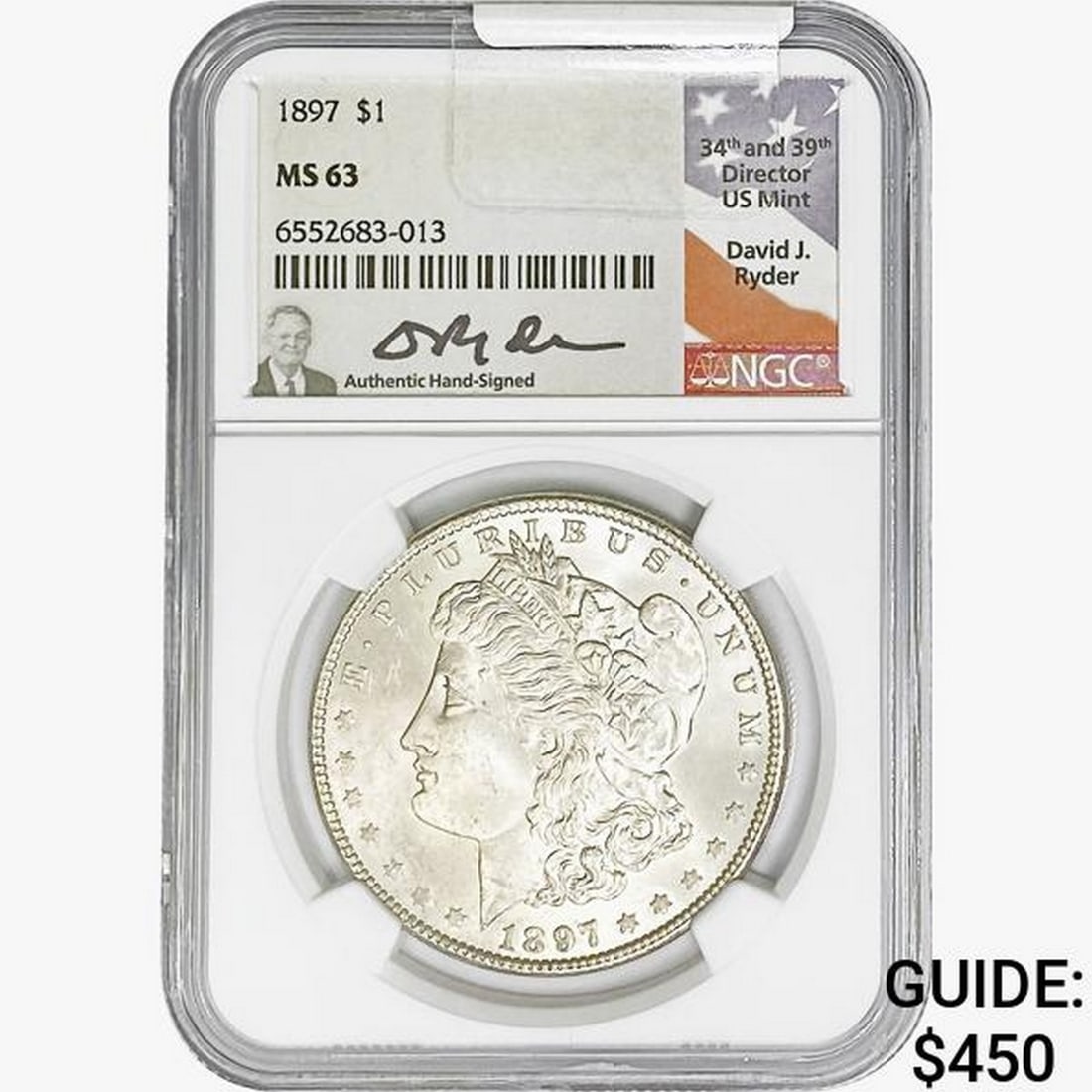 1897 Morgan Silver Dollar NGC MS63 (1 of 2)