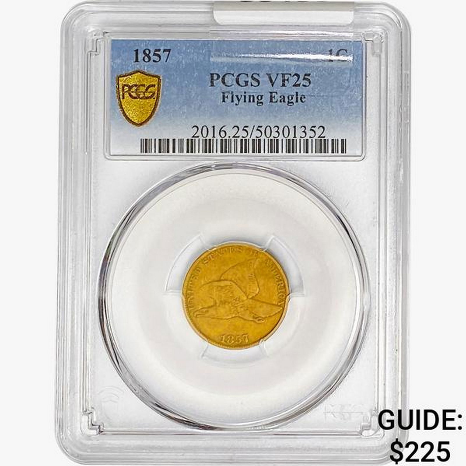 1857 Flying Eagle Cent PCGS VF25 (1 of 2)