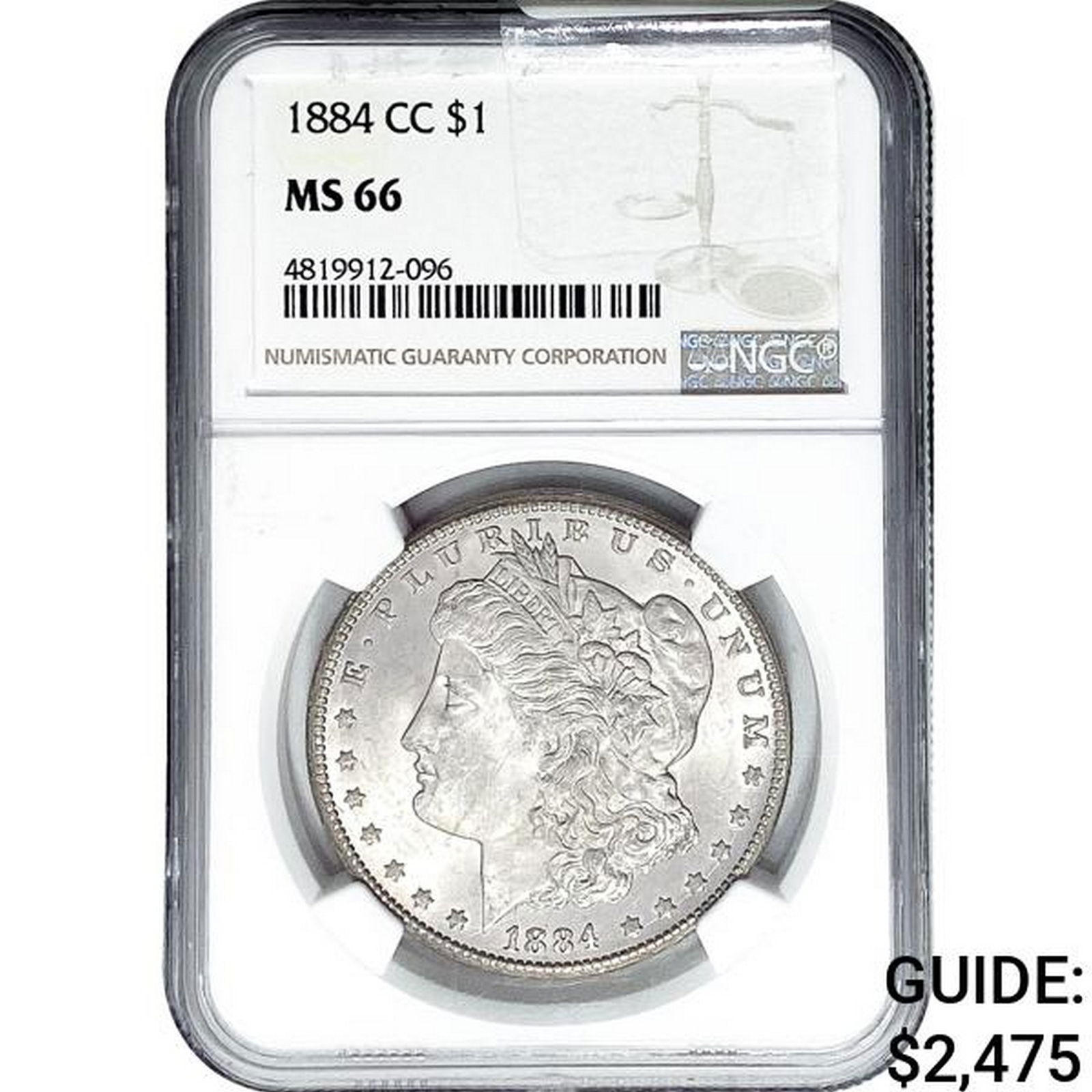 1884-CC Morgan Silver Dollar NGC MS66 (1 of 2)