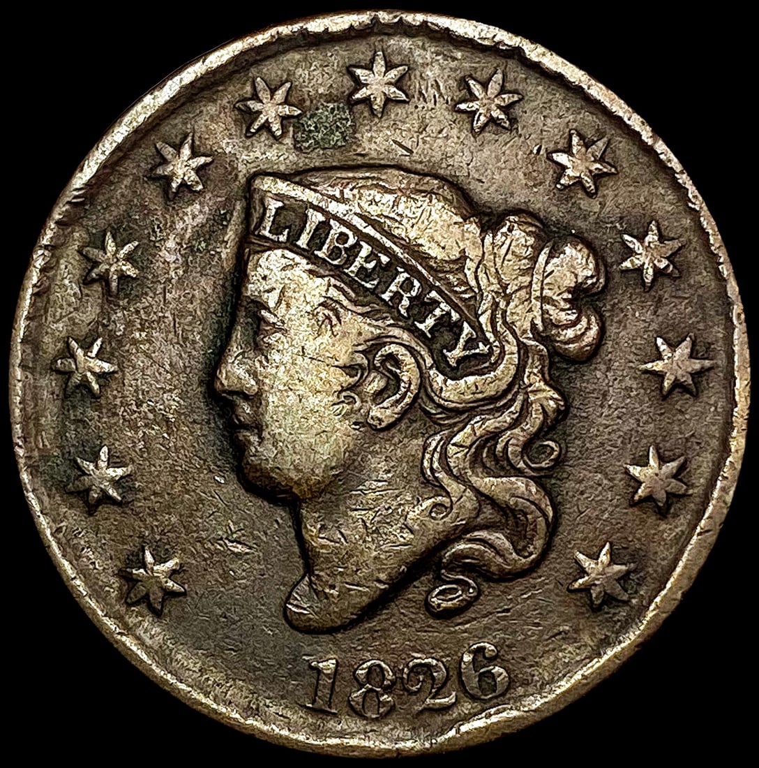 1826 Coronet Head Large Cent LIGHTLY CIRCULATED (1 of 2)