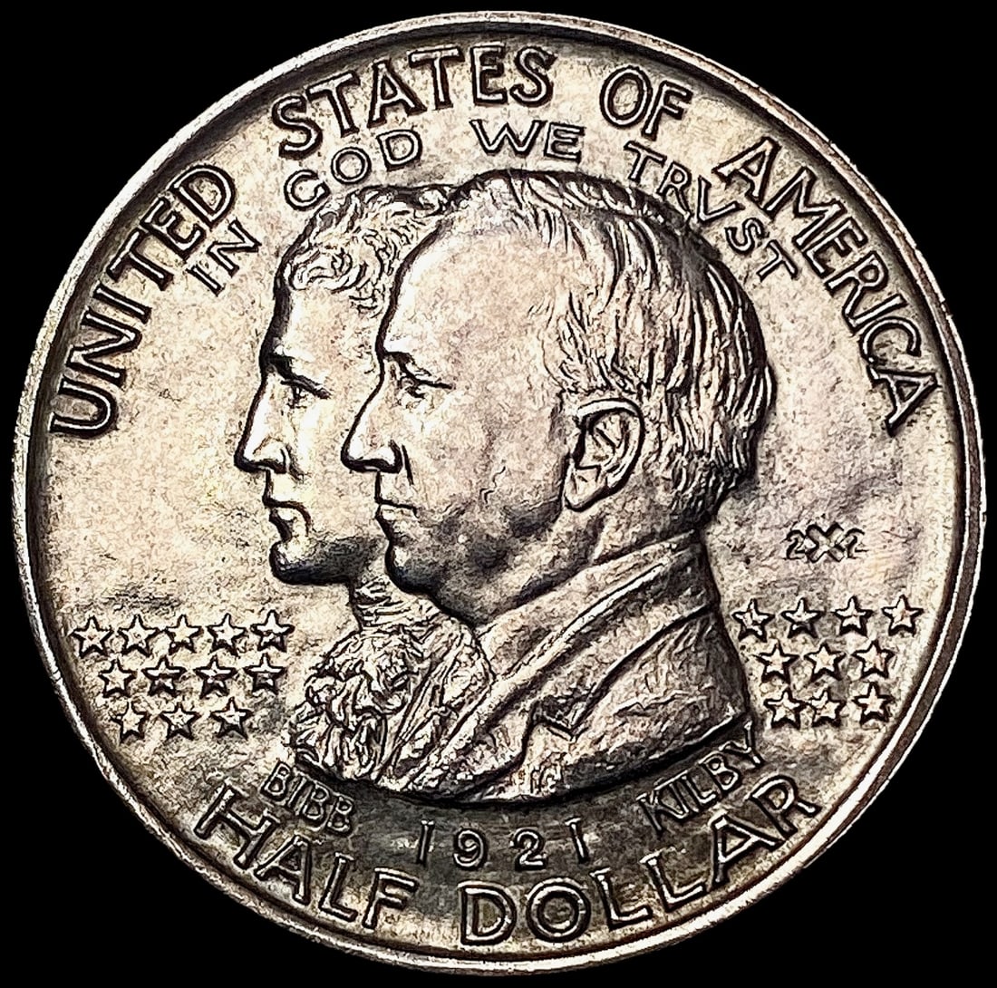 1921 2x2 Alabama Half Dollar CHOICE AU (1 of 2)