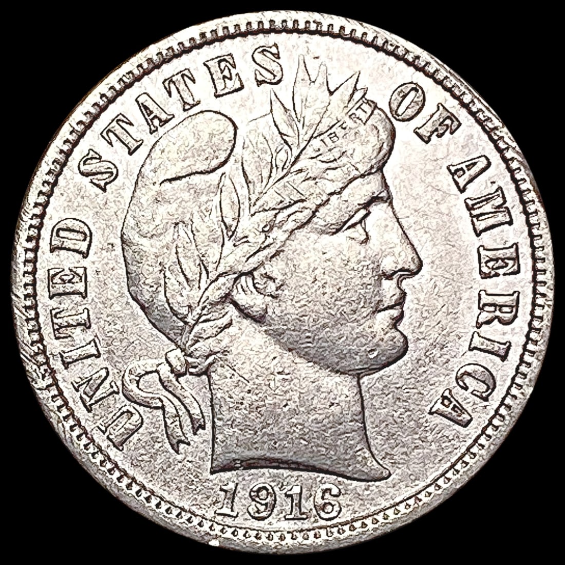 1916 Barber Dime CLOSELY UNCIRCULATED (1 of 2)