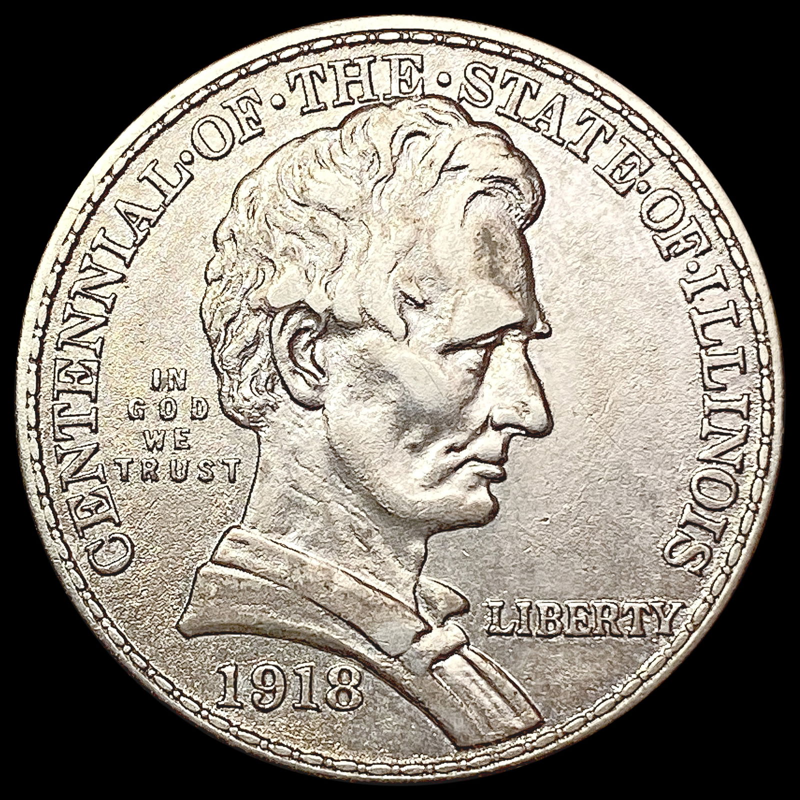 1818 Illinois Half Dollar CLOSELY UNCIRCULATED (1 of 2)