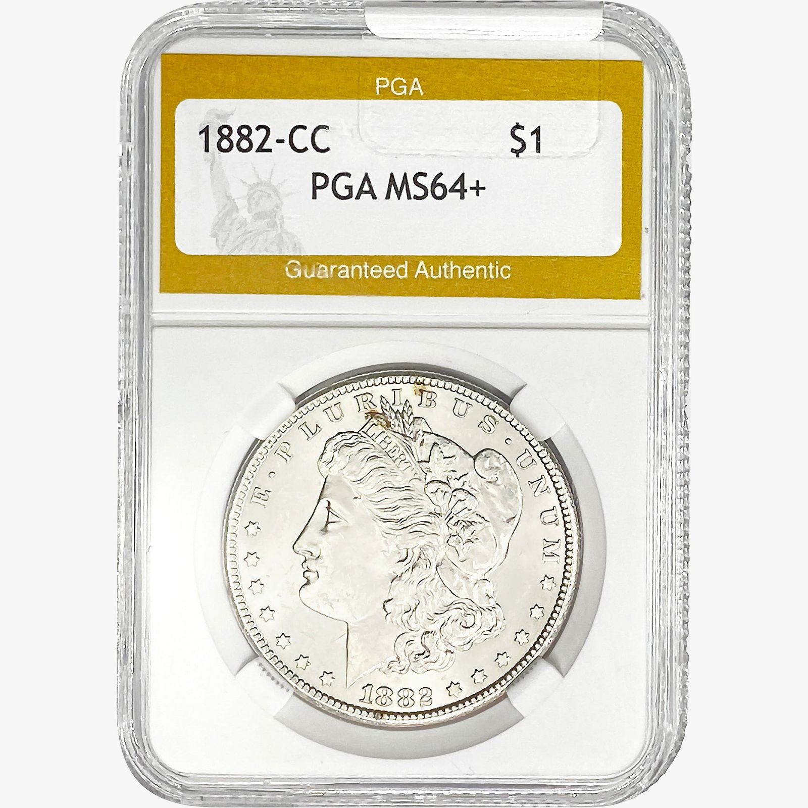 1882-CC Morgan Silver Dollar PGA MS64+ (1 of 2)
