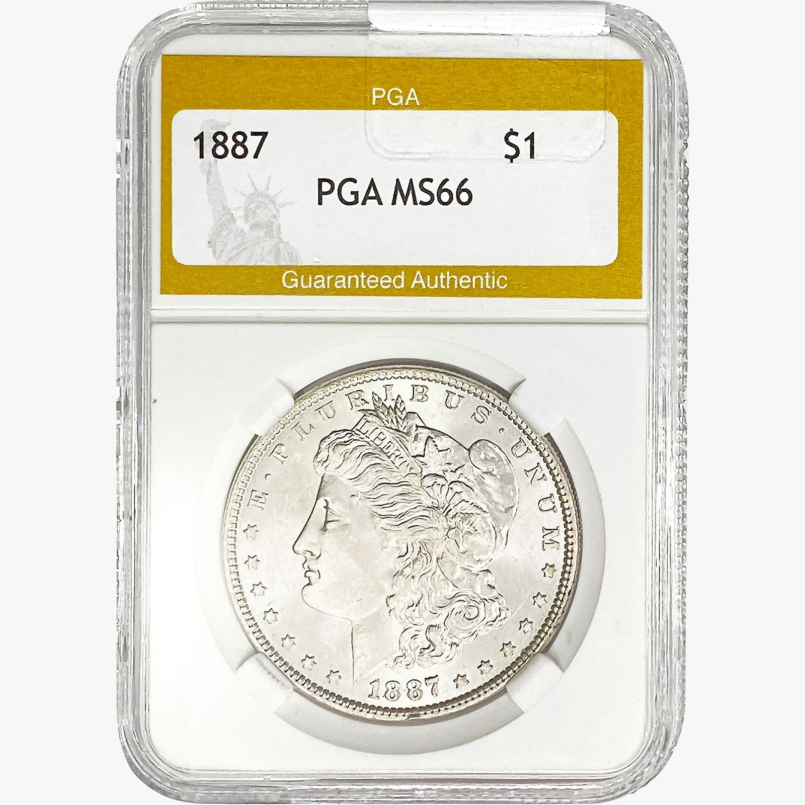 1887 Morgan Silver Dollar PGA MS66 (1 of 2)