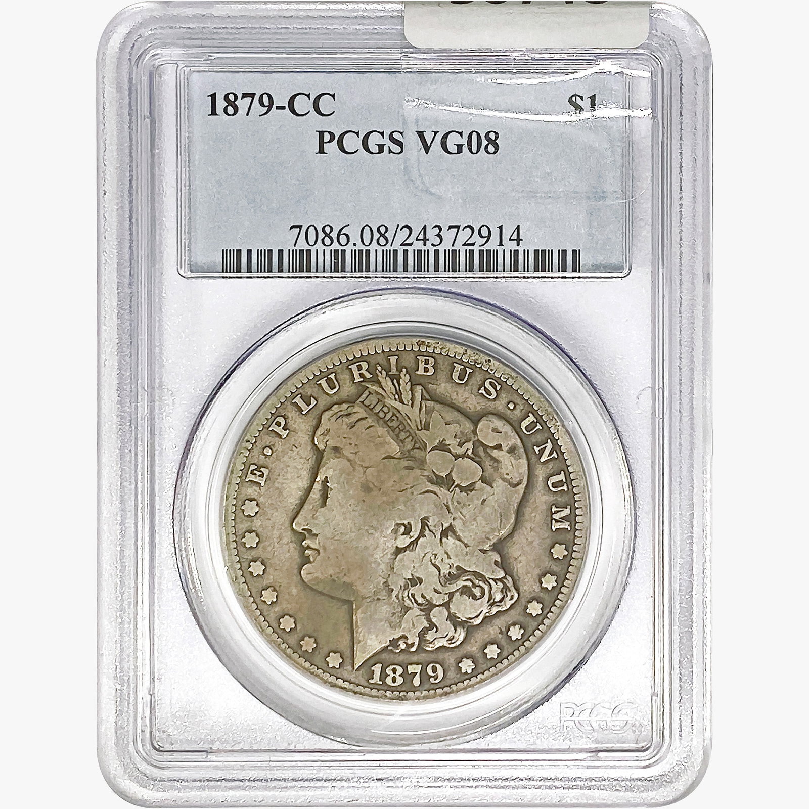 1879-CC Morgan Silver Dollar PCGS VG08: 1879-CC Morgan Silver Dollar PCGS VG08