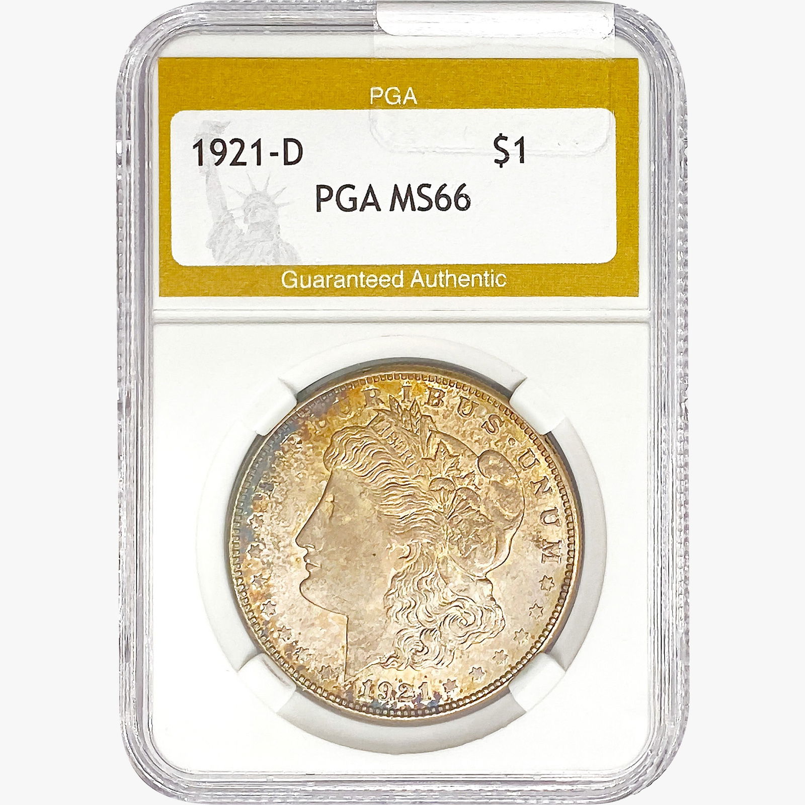 1921-D Morgan Silver Dollar PGA MS66 (1 of 2)