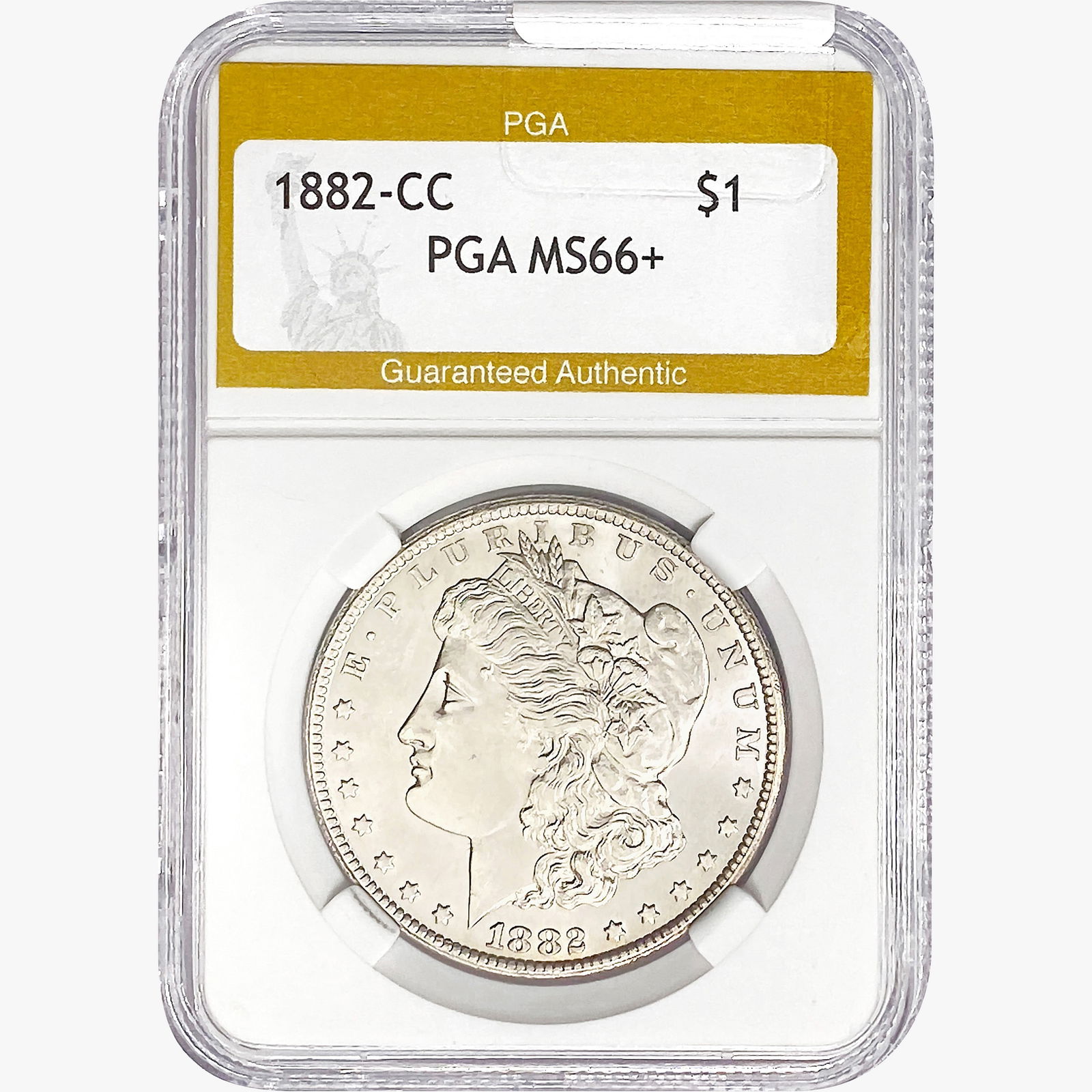 1882-CC Morgan Silver Dollar PGA MS66+ (1 of 2)