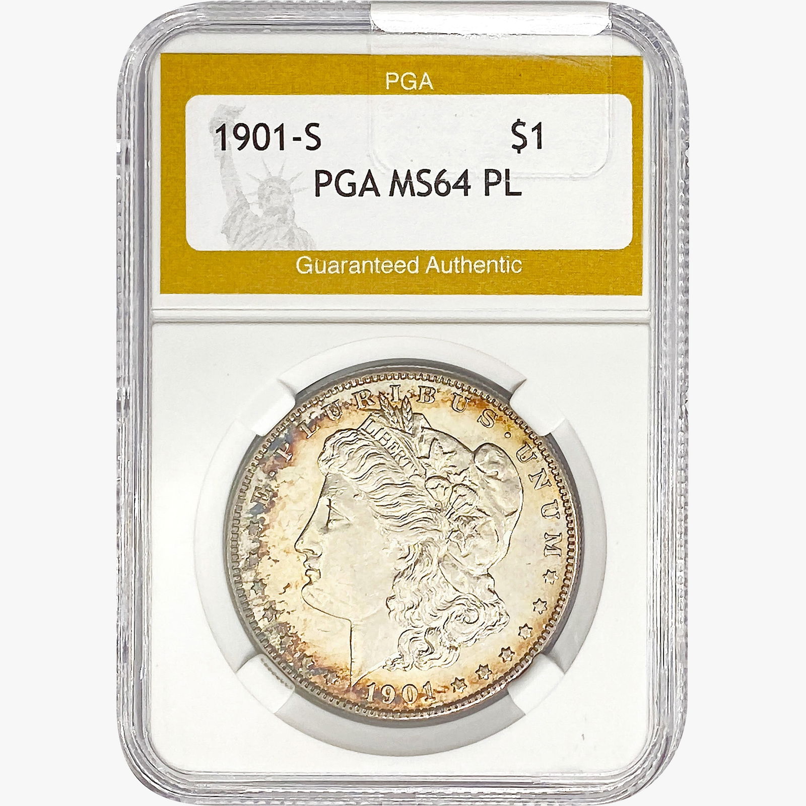 1901-S Morgan Silver Dollar PGA MS64 PL (1 of 2)