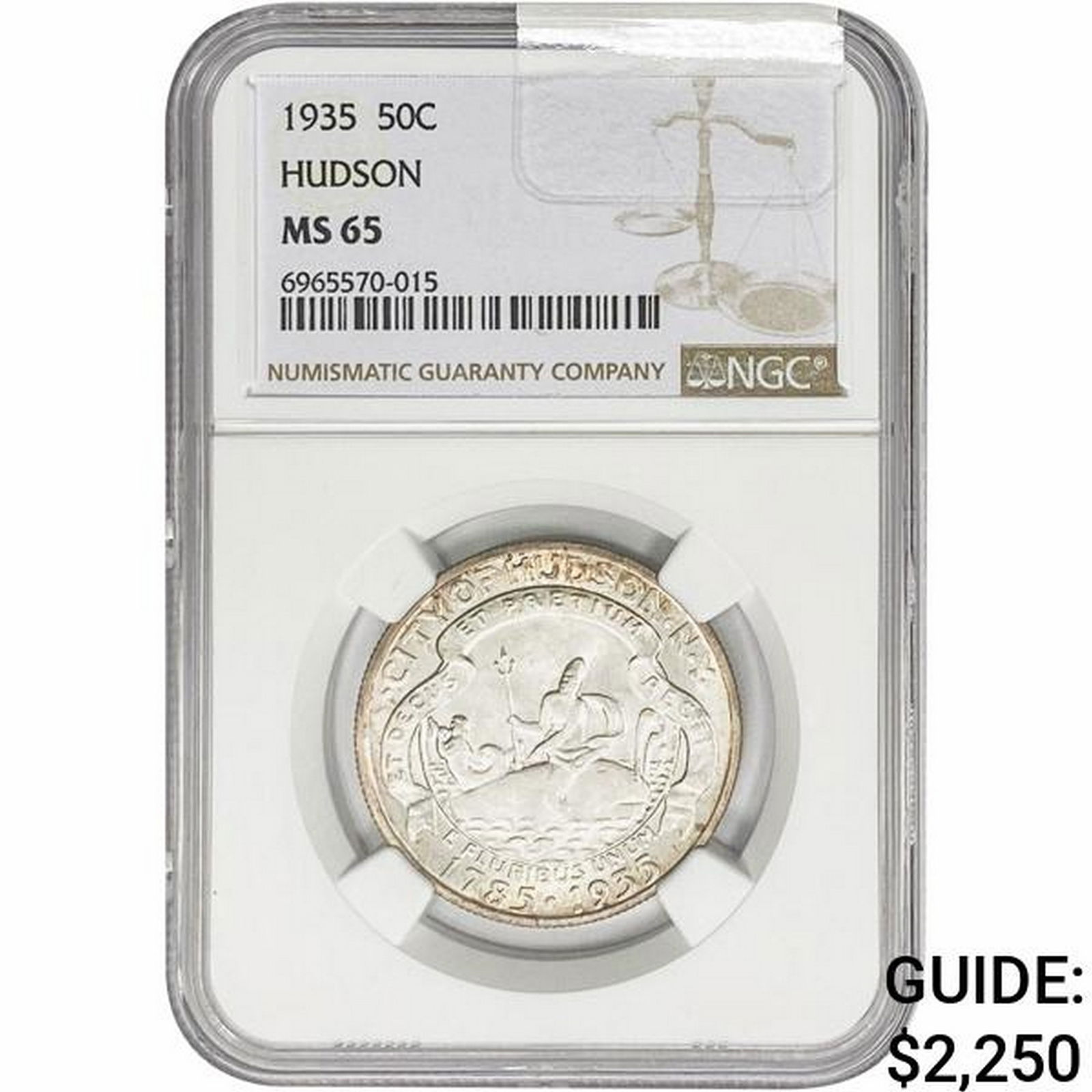1935 Hudson Half Dollar NGC MS65 (1 of 2)