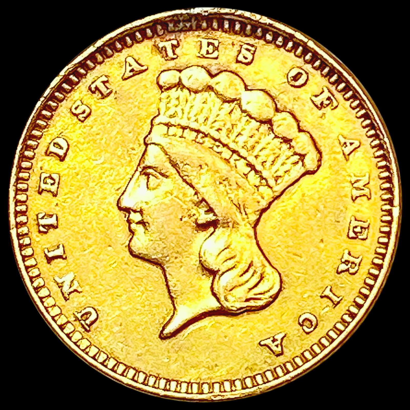 1862 Rare Gold Dollar NEARLY UNCIRCULATED (1 of 2)