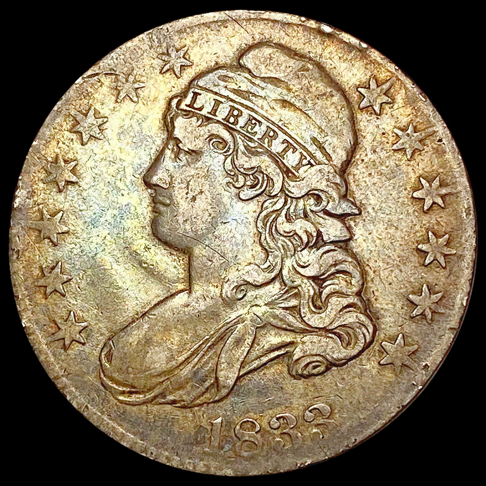 1833 Capped Bust Half Dollar CLOSELY UNCIRCULATED (1 of 2)