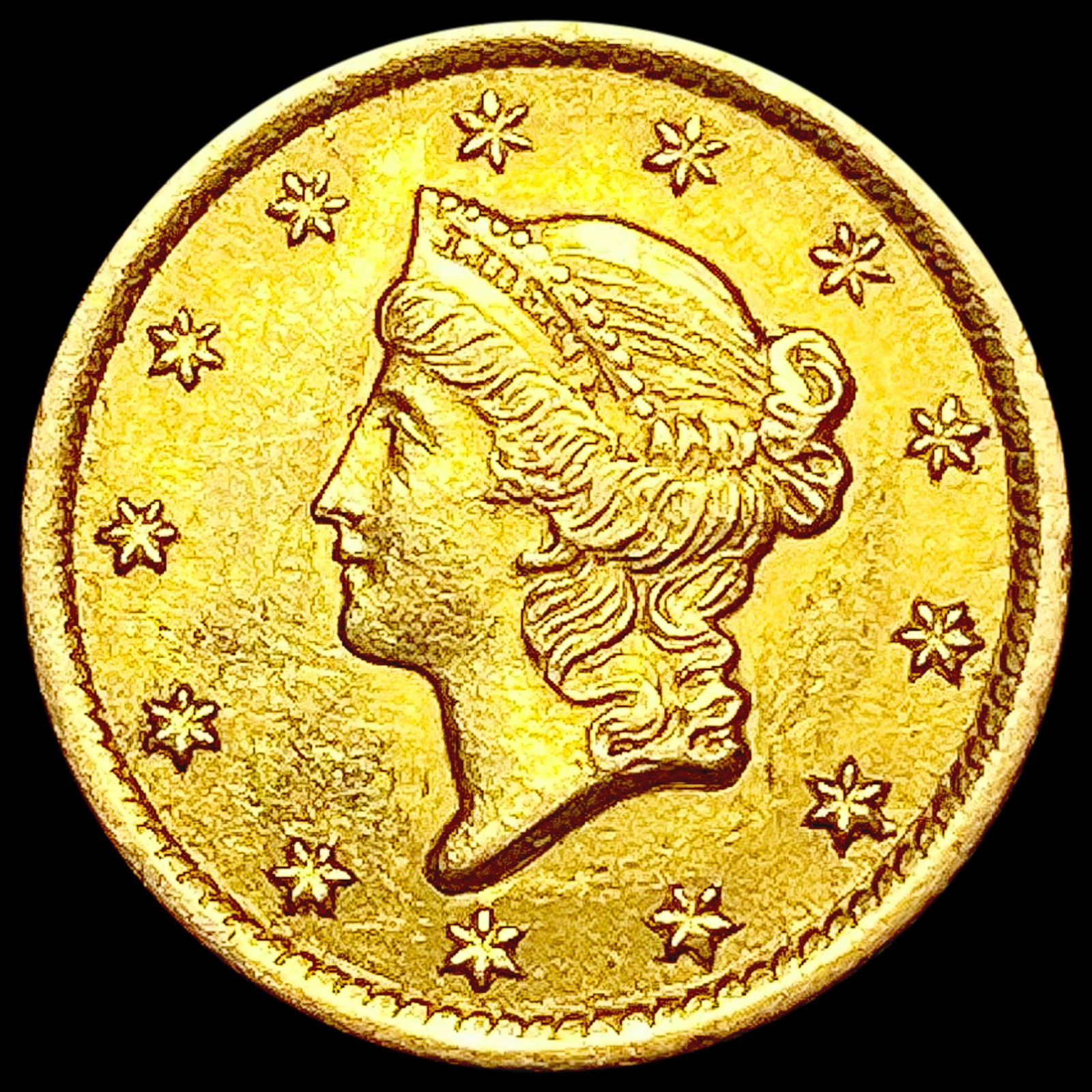 1851-O Rare Gold Dollar CHOICE AU (1 of 2)