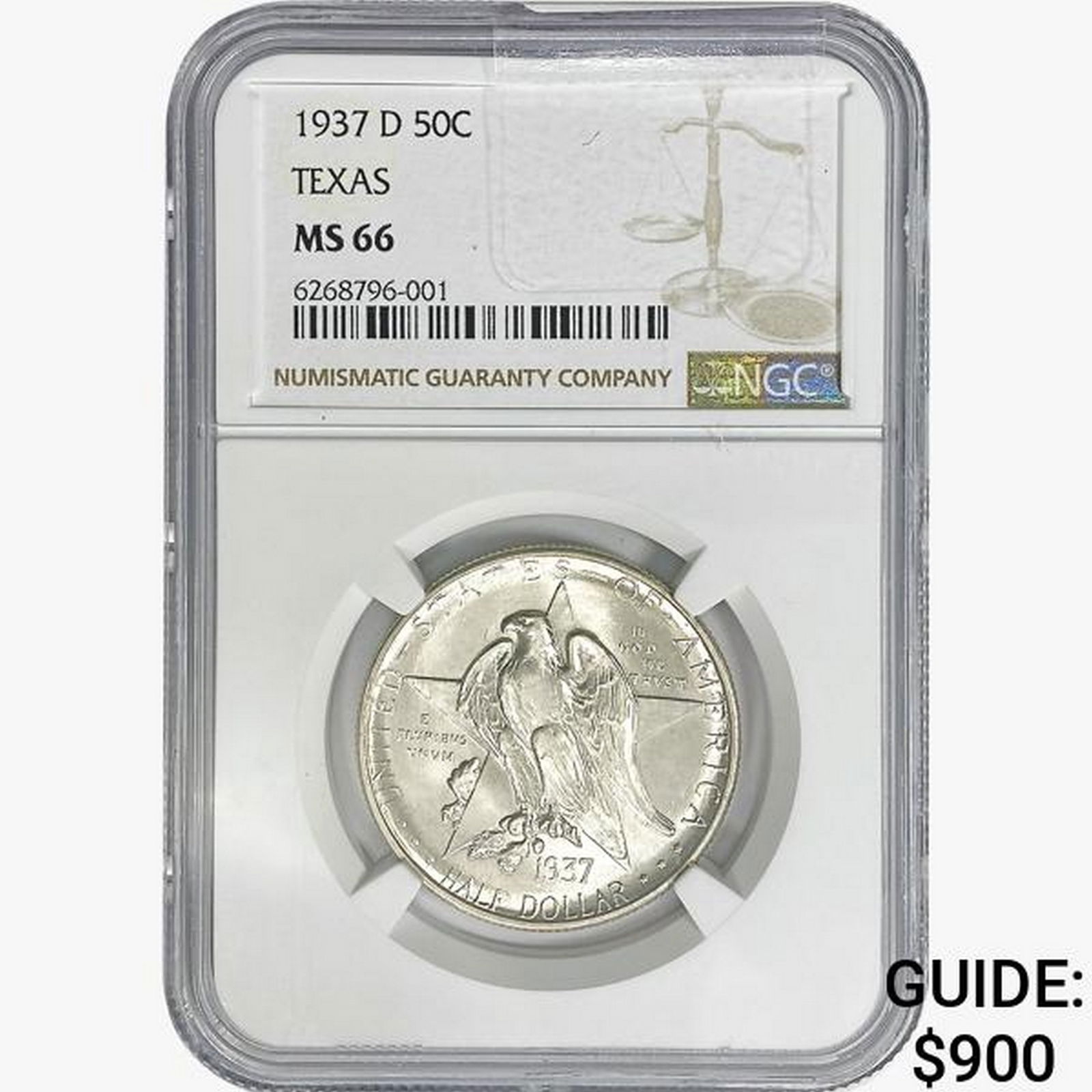 1937-D Texas Half Dollar NGC MS66 (1 of 2)