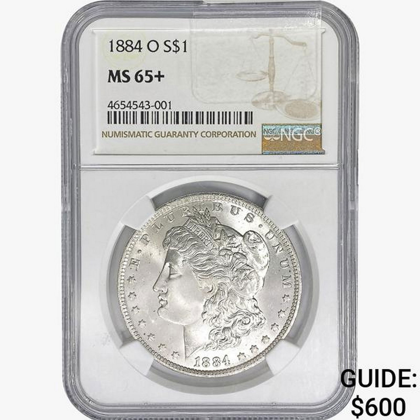1884-O Morgan Silver Dollar NGC MS65+ (1 of 2)