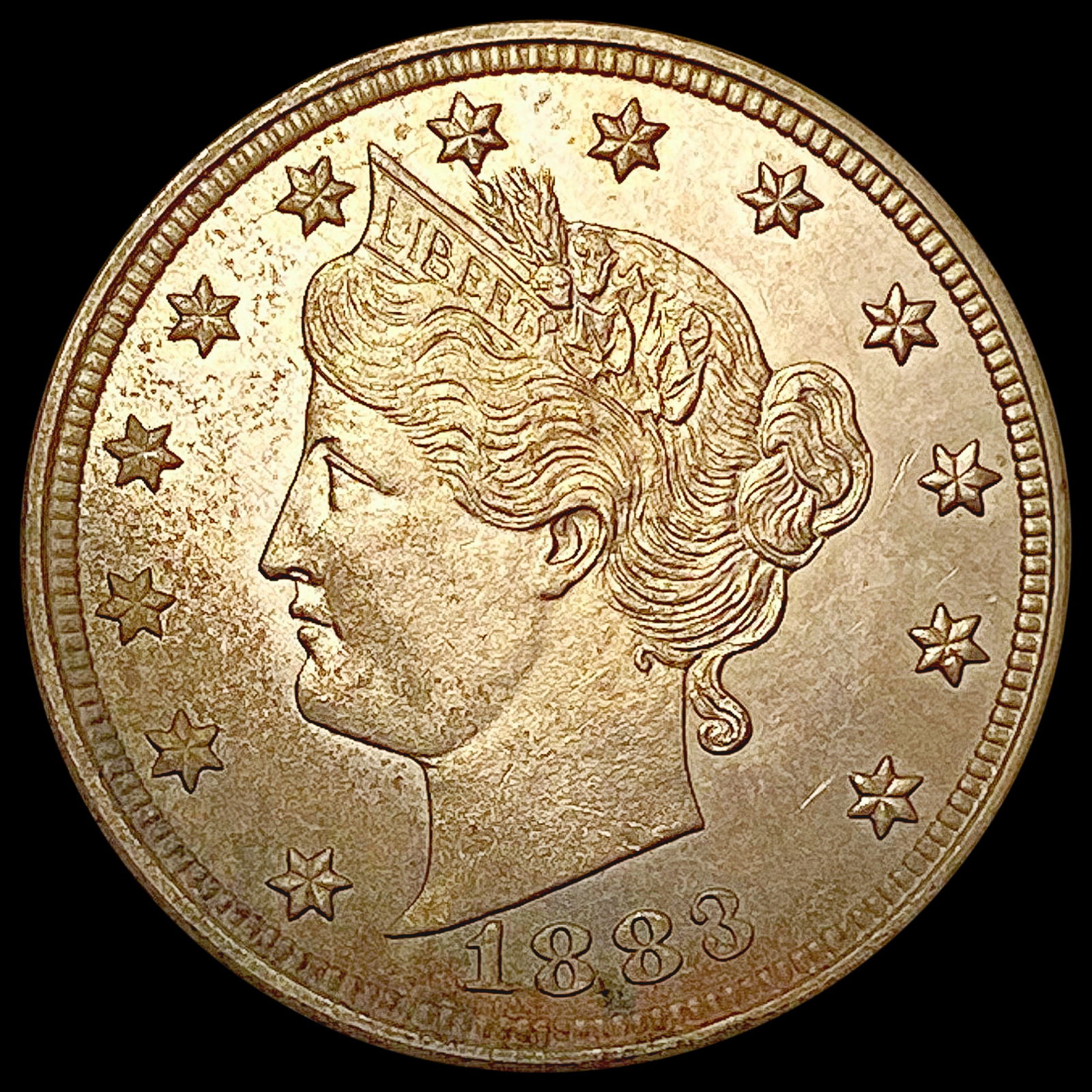 1883  No Cents Liberty Victory Nickel UNCIRCULATED (1 of 2)