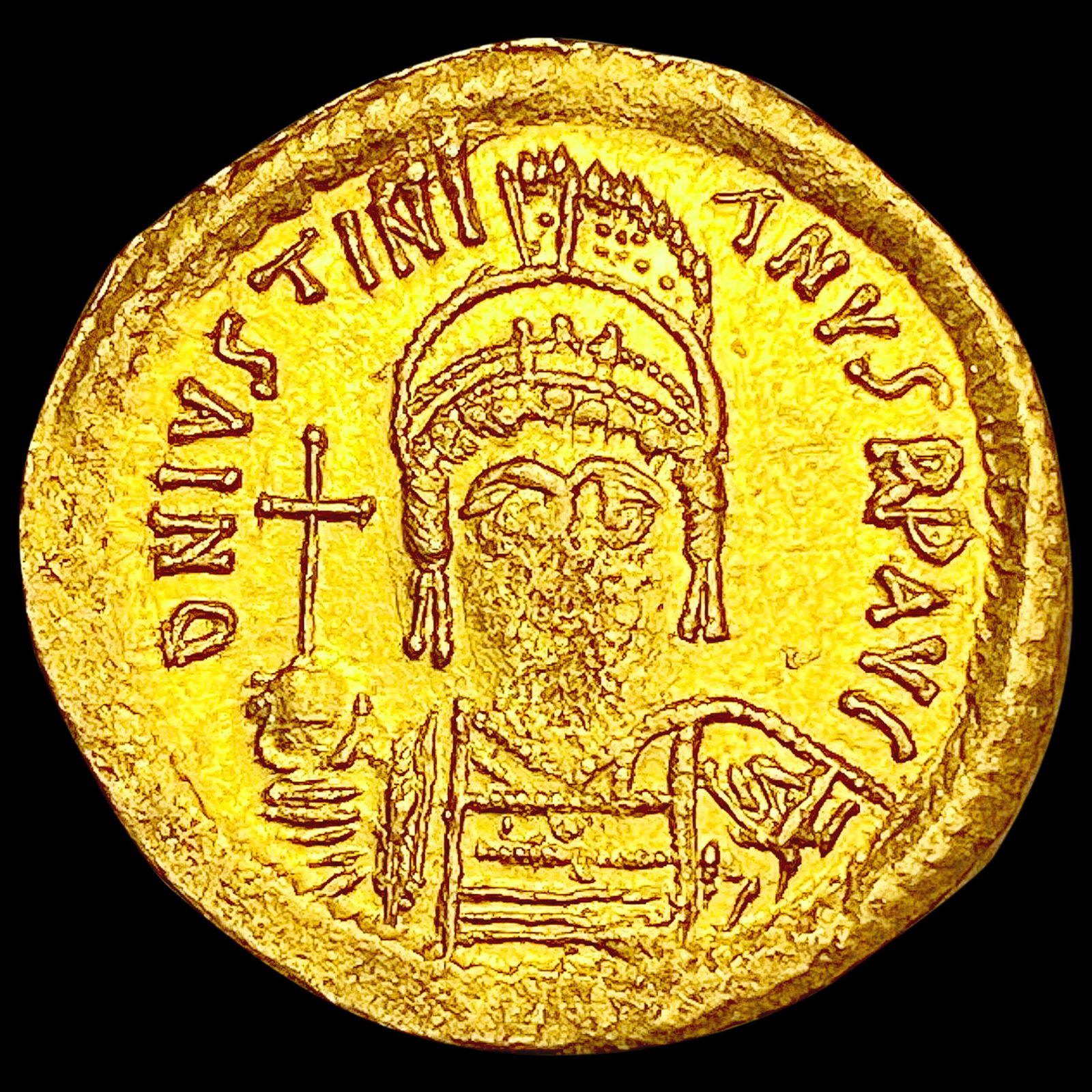 527-565 Byzantine Empire Justinian I Gold Solidus CHOICE AU (1 of 2)