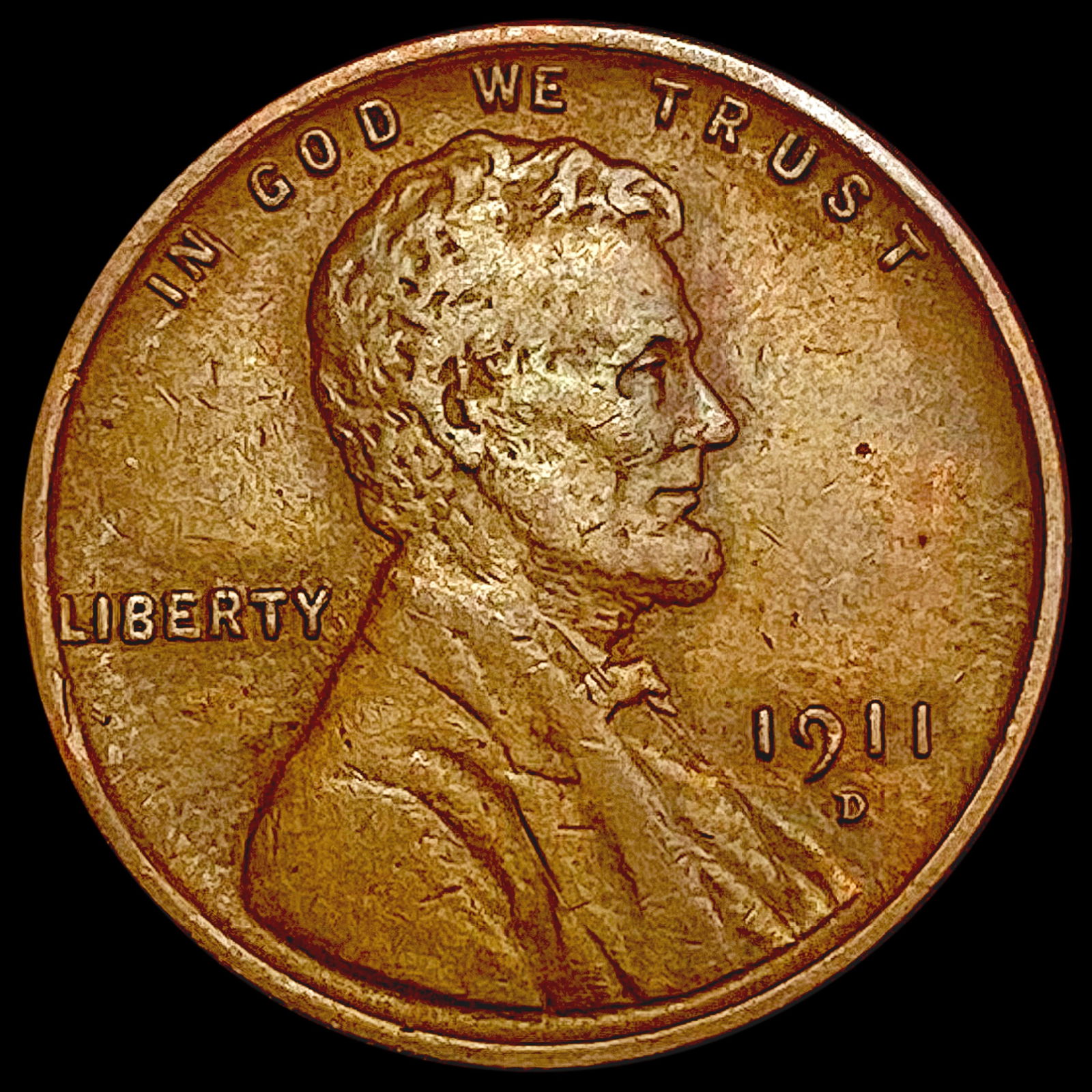 1911-D Wheat Cent CLOSELY UNCIRCULATED (1 of 2)