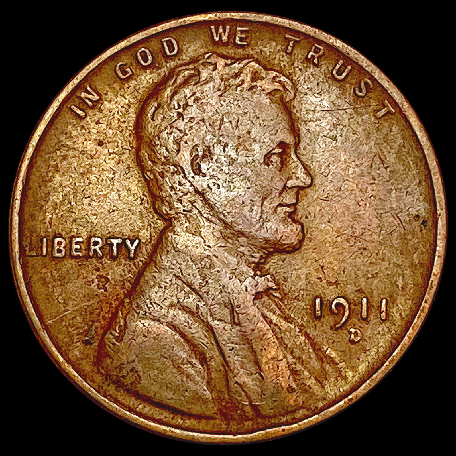 1911-D Wheat Cent CLOSELY UNCIRCULATED (1 of 2)