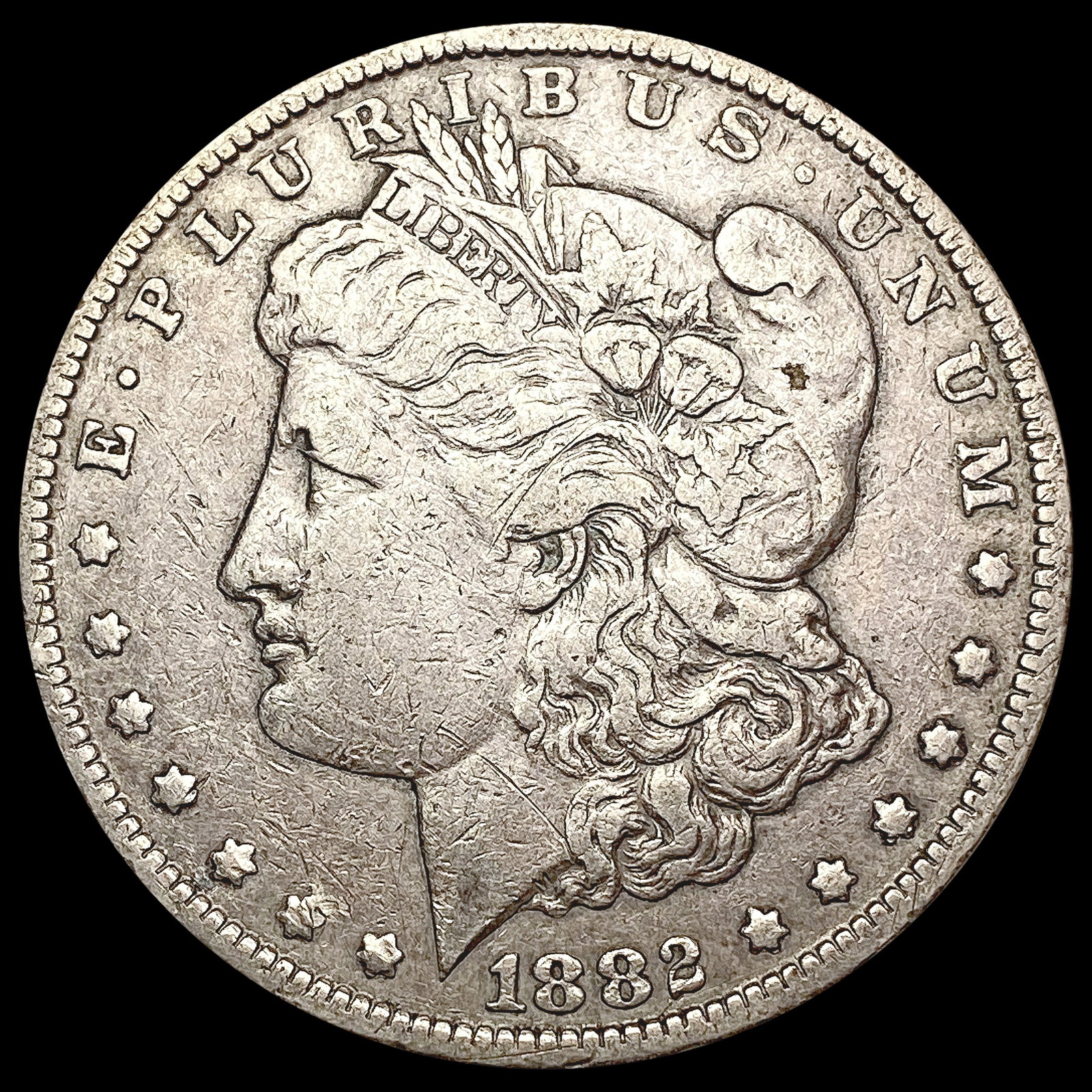 1882-CC Morgan Silver Dollar NEARLY UNCIRCULATED: 1882-CC Morgan Silver Dollar NEARLY UNCIRCULATED