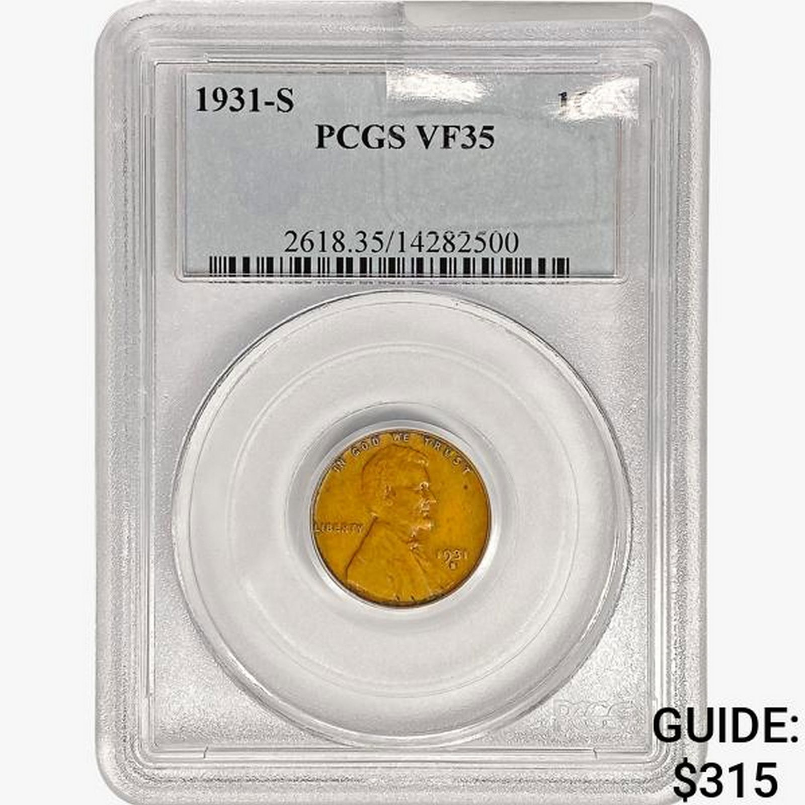 1931-S Wheat Cent PCGS VF35 (1 of 2)