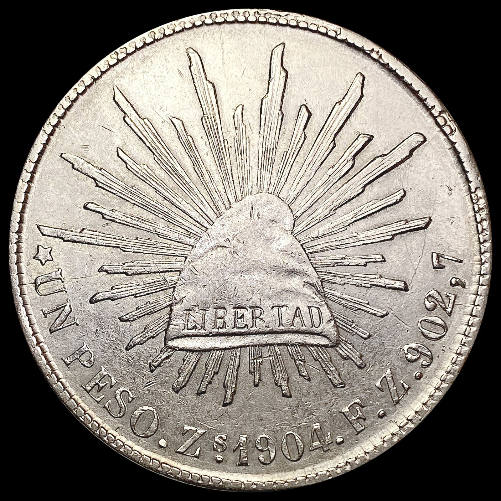 1904ZS FZ Mexico 8 Reales UNCIRCULATED (1 of 2)