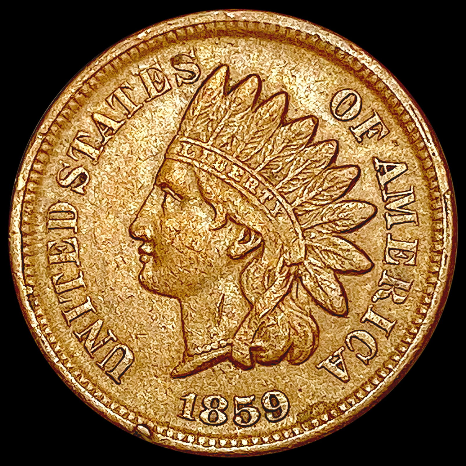 1859 Indian Head Cent LIGHTLY CIRCULATED (1 of 2)