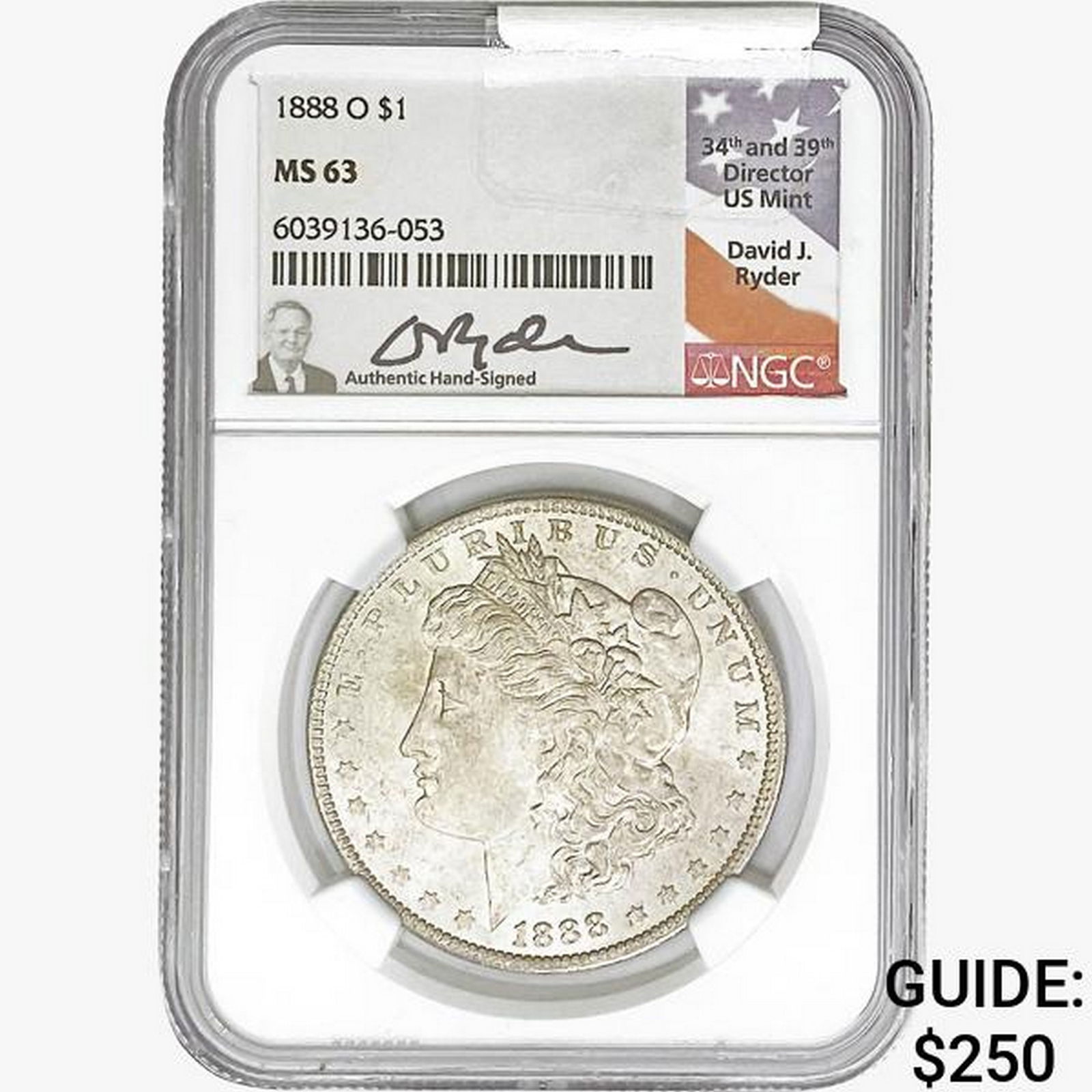 1888-O Morgan Silver Dollar NGC MS63 (1 of 2)