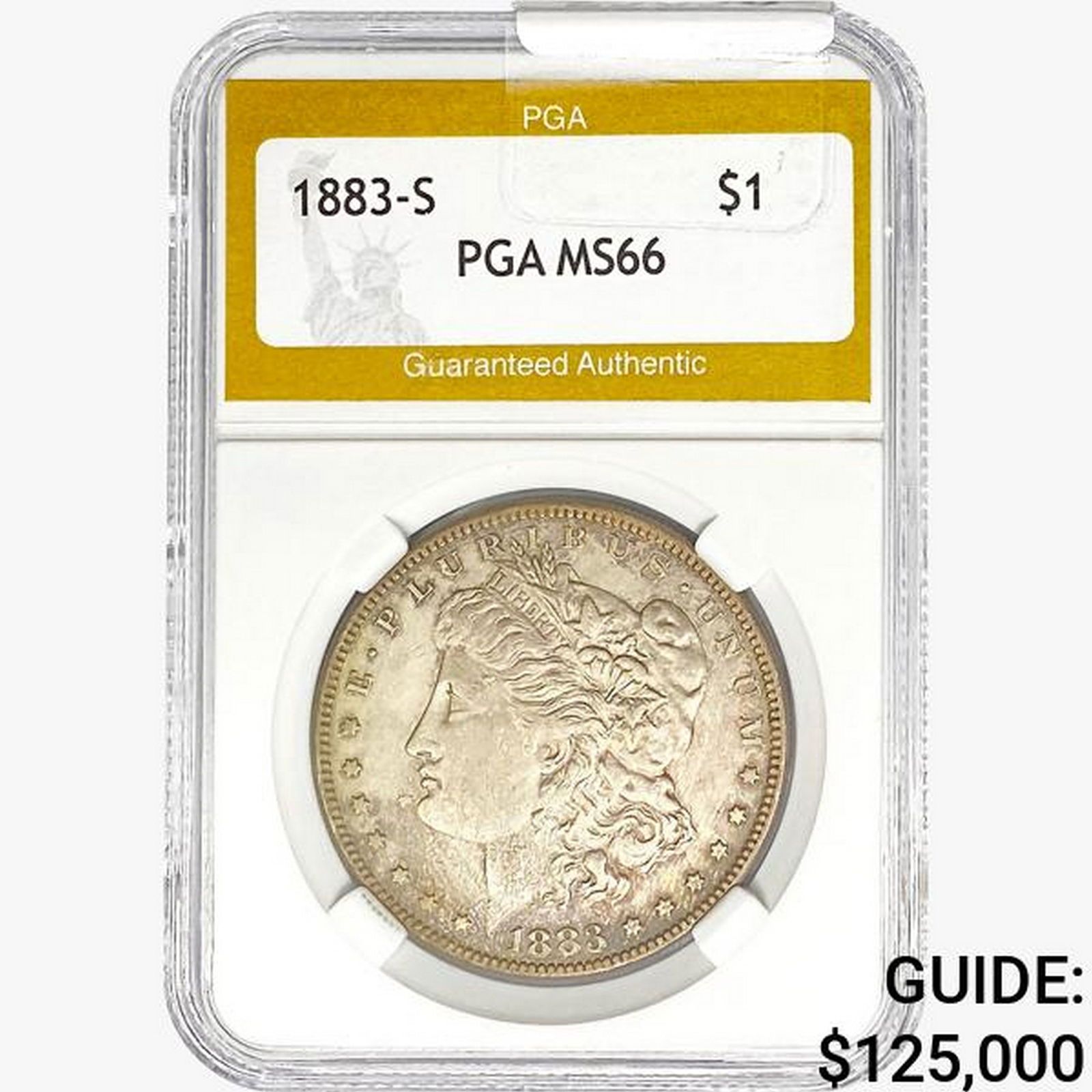 1883-S Morgan Silver Dollar PGA MS66 (1 of 2)