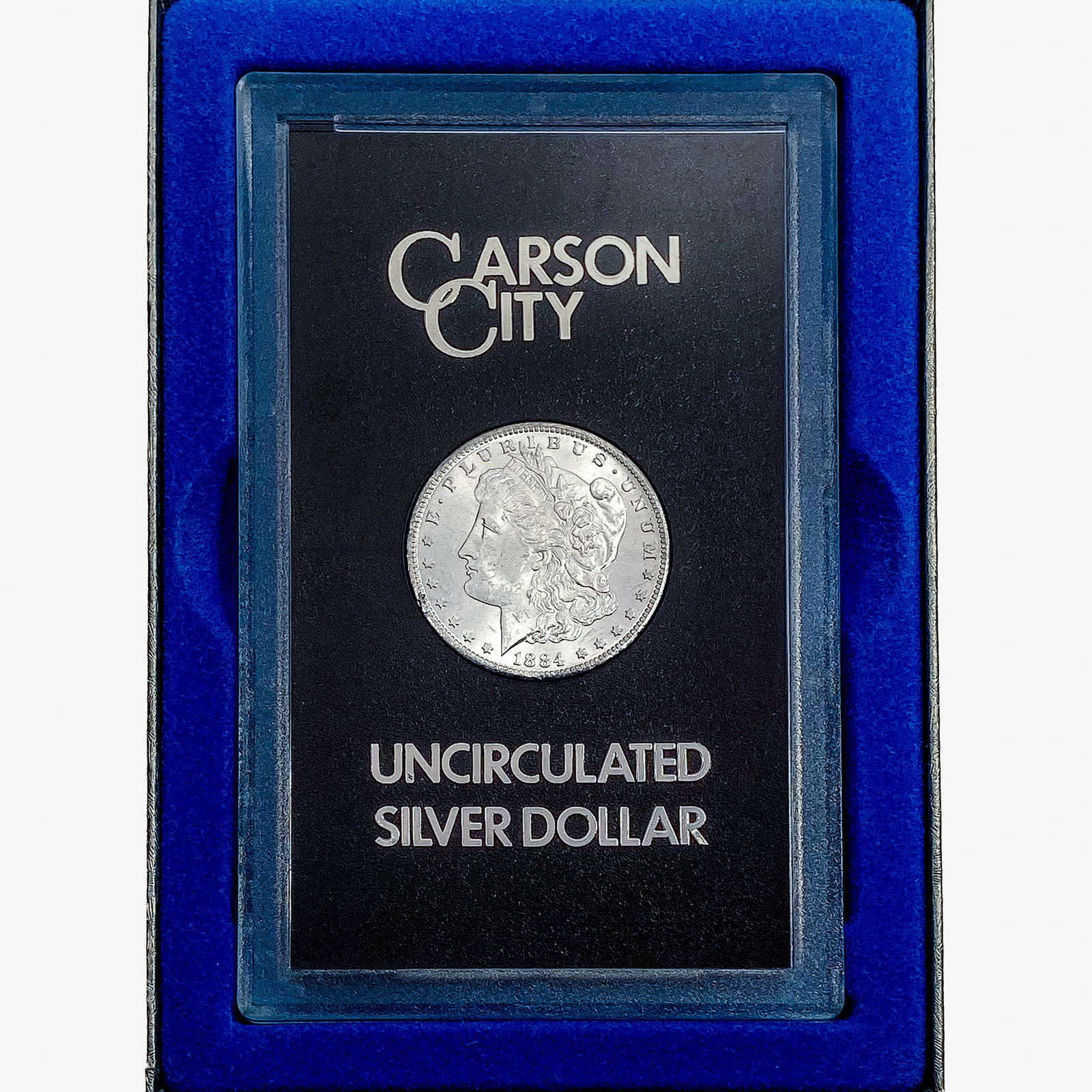 1884-CC Morgan Silver Dollar   UNC GSA (1 of 3)