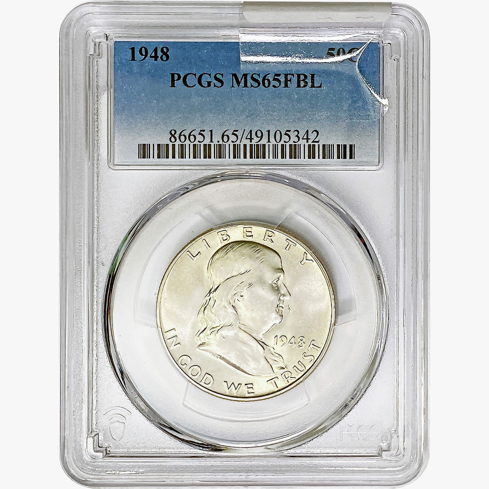 1948 Franklin Half Dollar PCGS MS65 FBL (1 of 2)