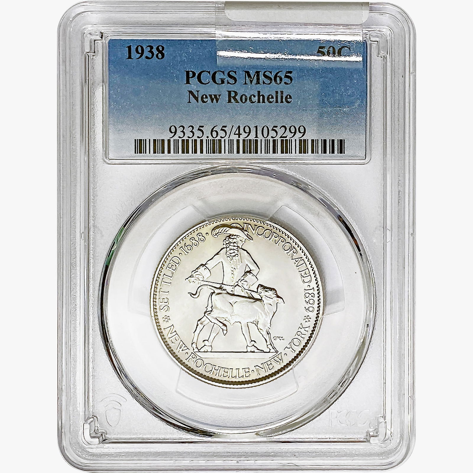1938 New Rochelle Half Dollar PCGS MS65 (1 of 2)