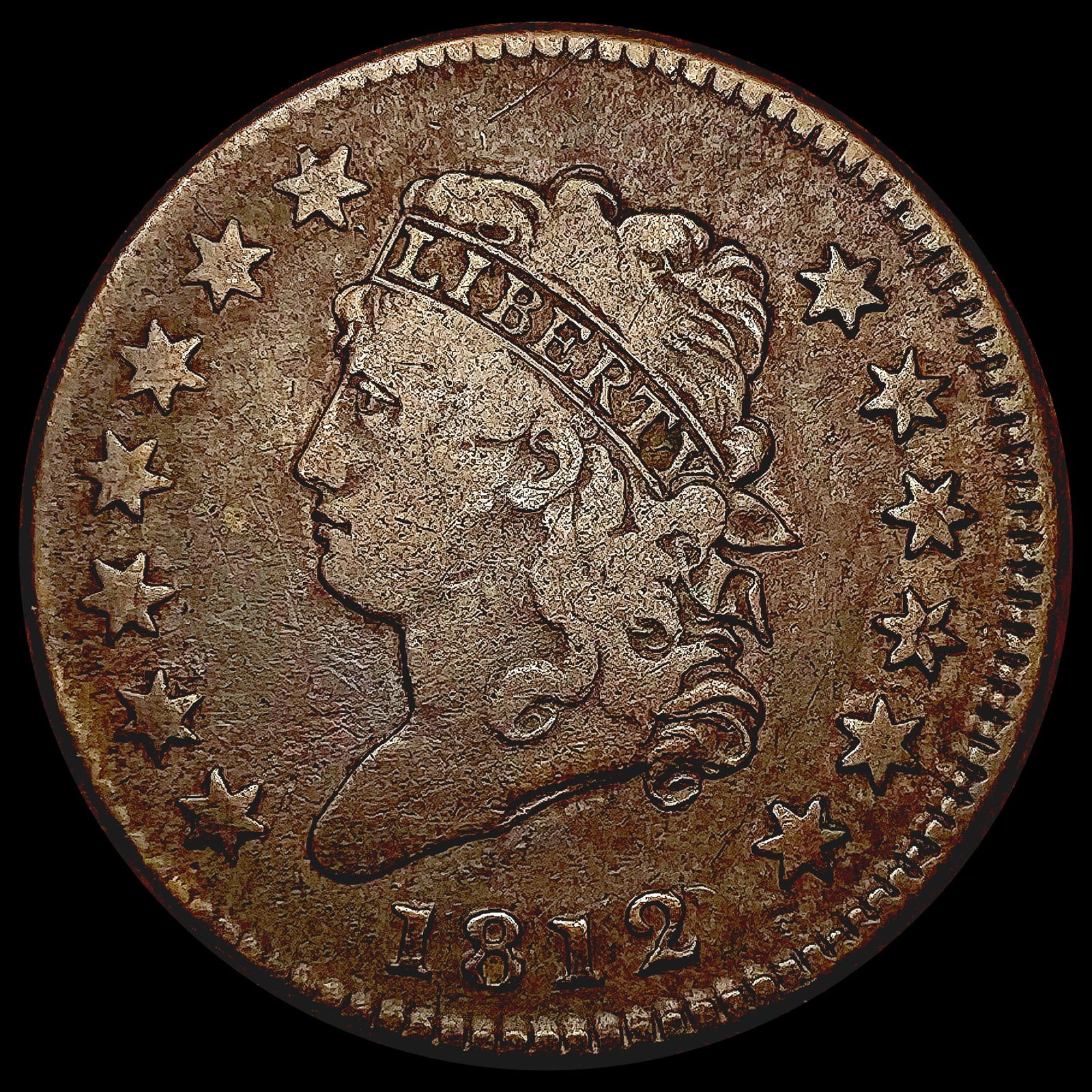 1812 Classic Head Large Cent LIGHTLY CIRCULATED (1 of 2)