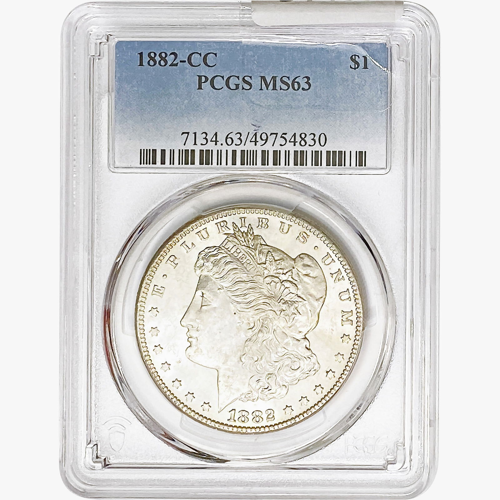 1882-CC Morgan Silver Dollar PCGS MS63 (1 of 2)