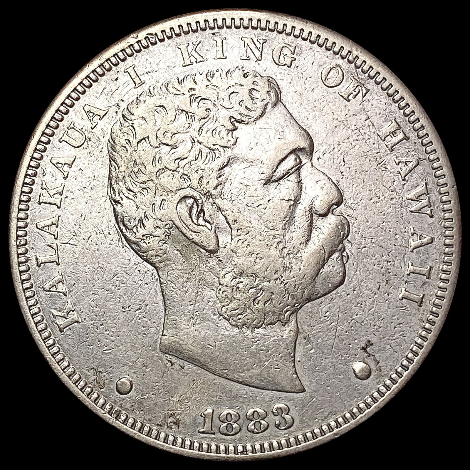 1883 Kingdom of Hawaii Dollar CLOSELY UNCIRCULATED (1 of 2)