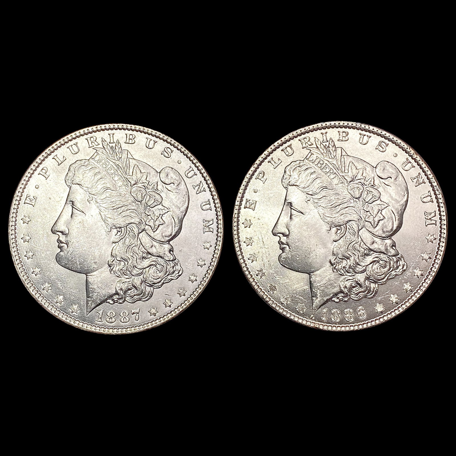 [2] 1886-1887 Morgan Silver Dollar UNCIRCULATED (1 of 2)