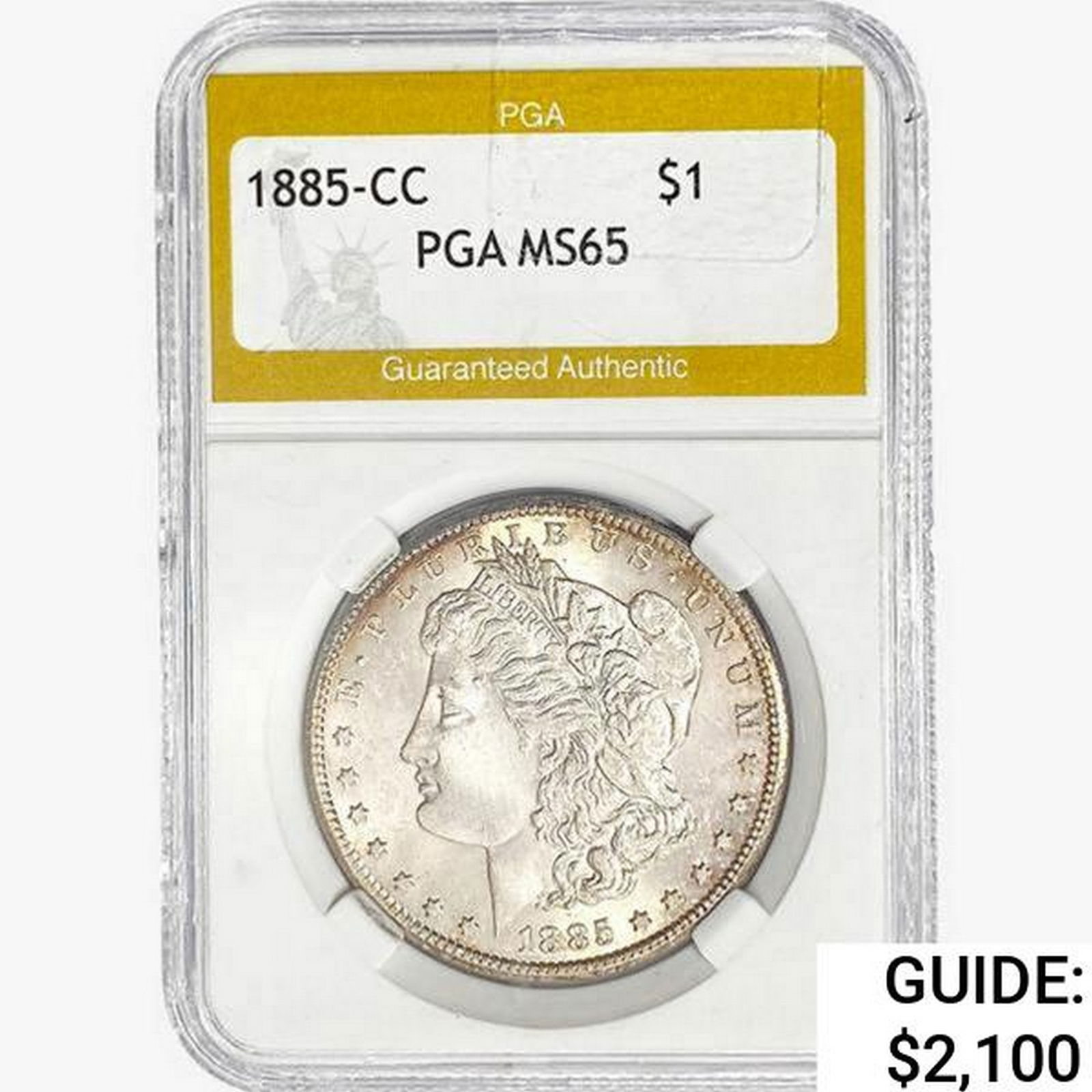 1885-CC Morgan Silver Dollar PGA MS65 (1 of 2)
