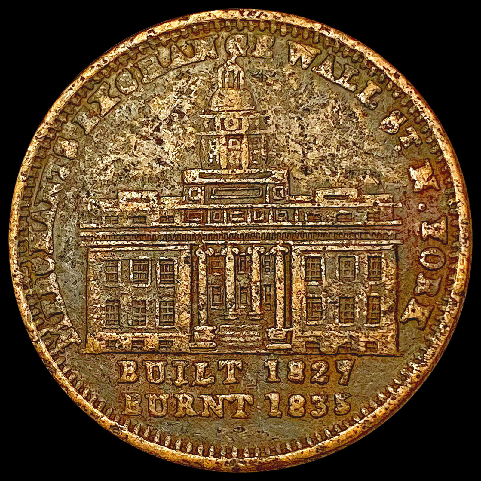 1827-33 New York Hard Times Token NICELY CIRCULATED (1 of 2)