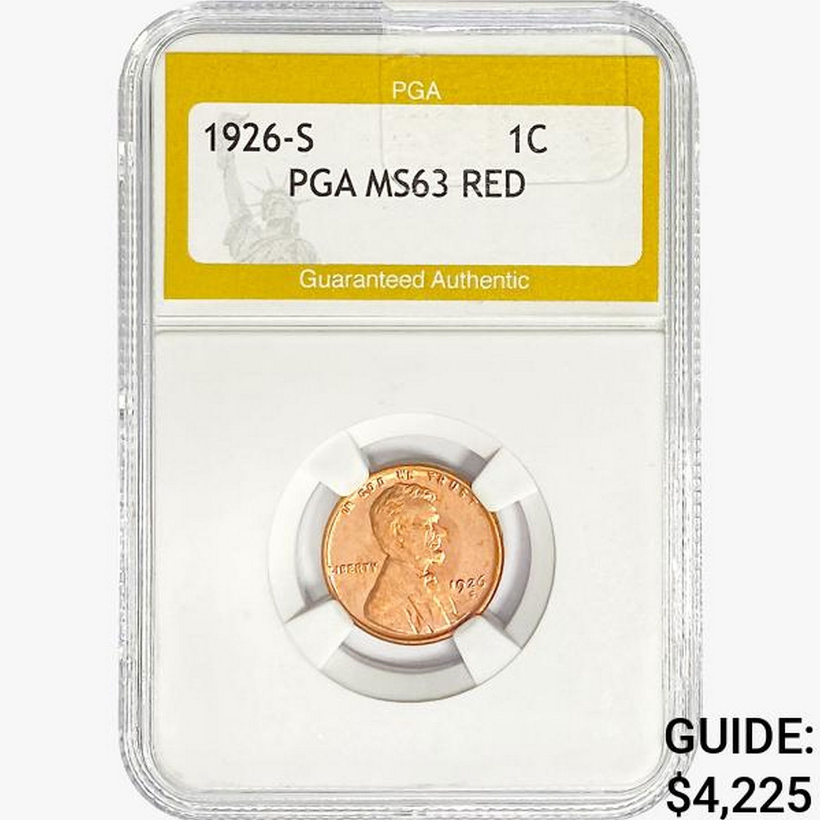 1926-S Wheat Cent PGA MS63 RED (1 of 2)