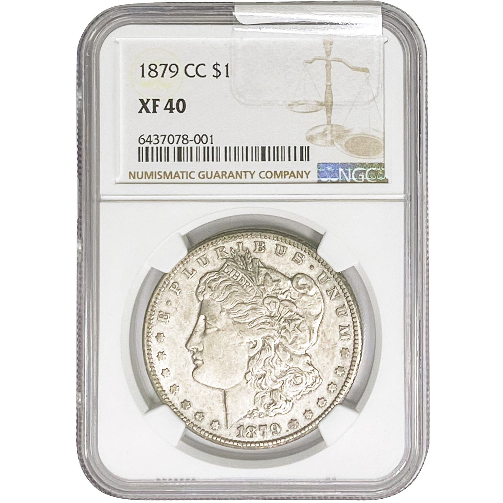 1879-CC Morgan Silver Dollar NGC XF40 (1 of 2)