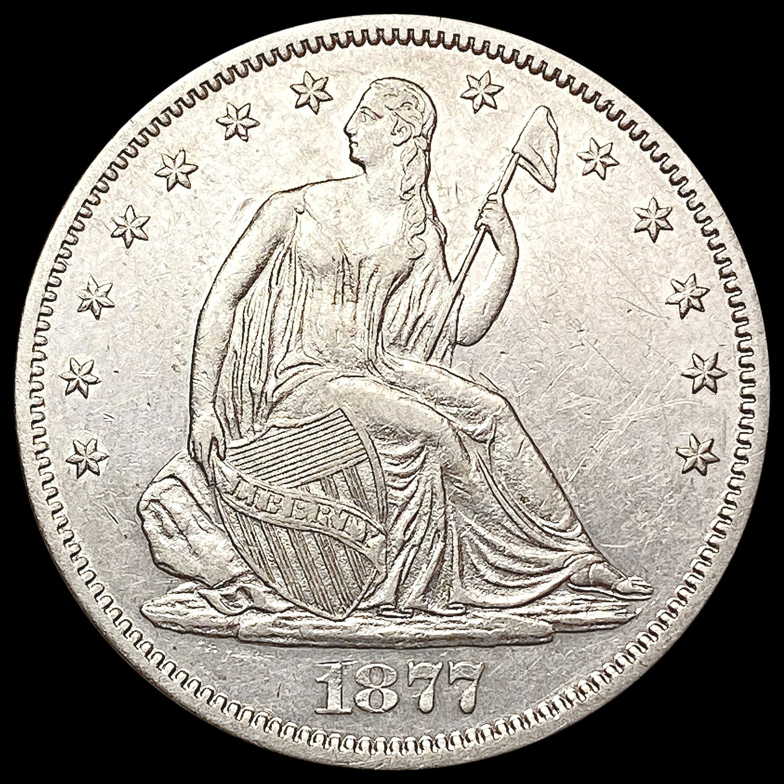 1877-S Seated Liberty Half Dollar UNCIRCULATED (1 of 2)