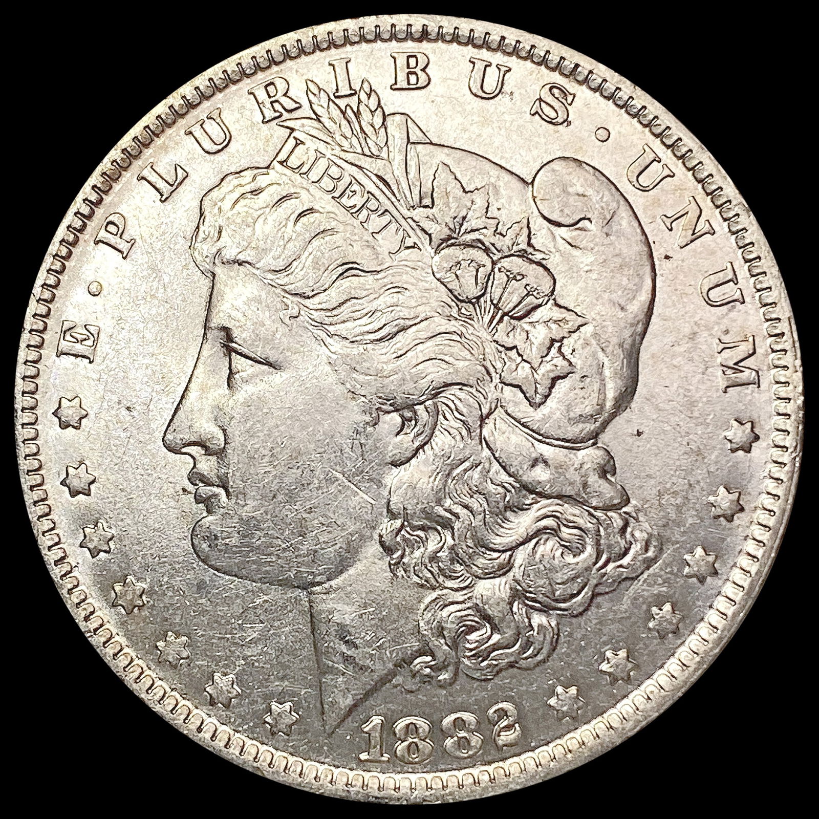 1882-O/S Morgan Silver Dollar CLOSELY UNCIRCULATED (1 of 2)