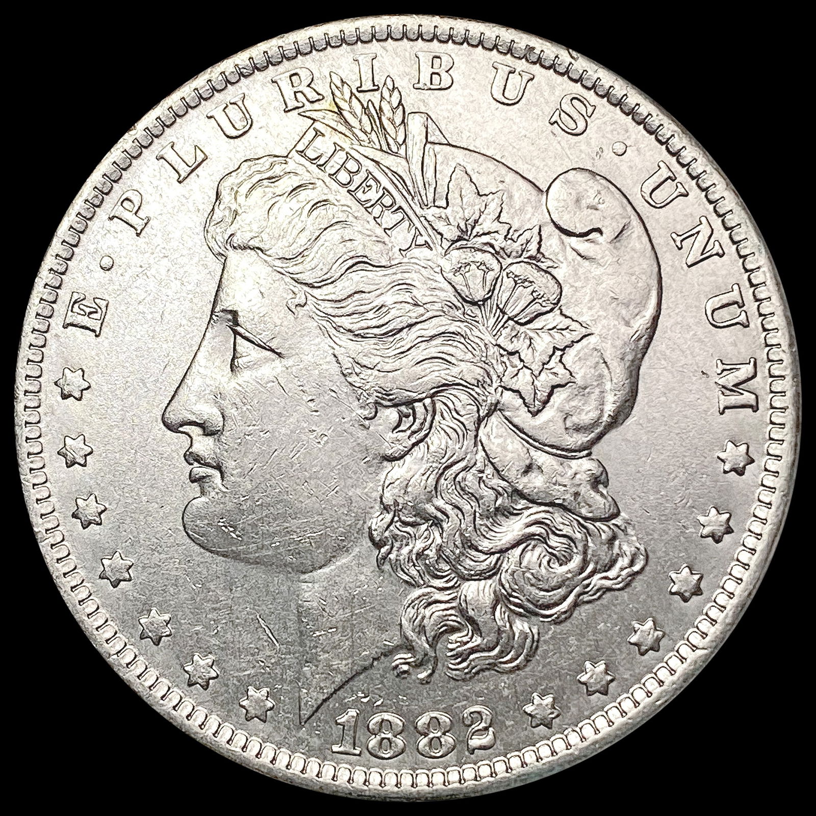 1882-O/S Morgan Silver Dollar CLOSELY UNCIRCULATED (1 of 2)
